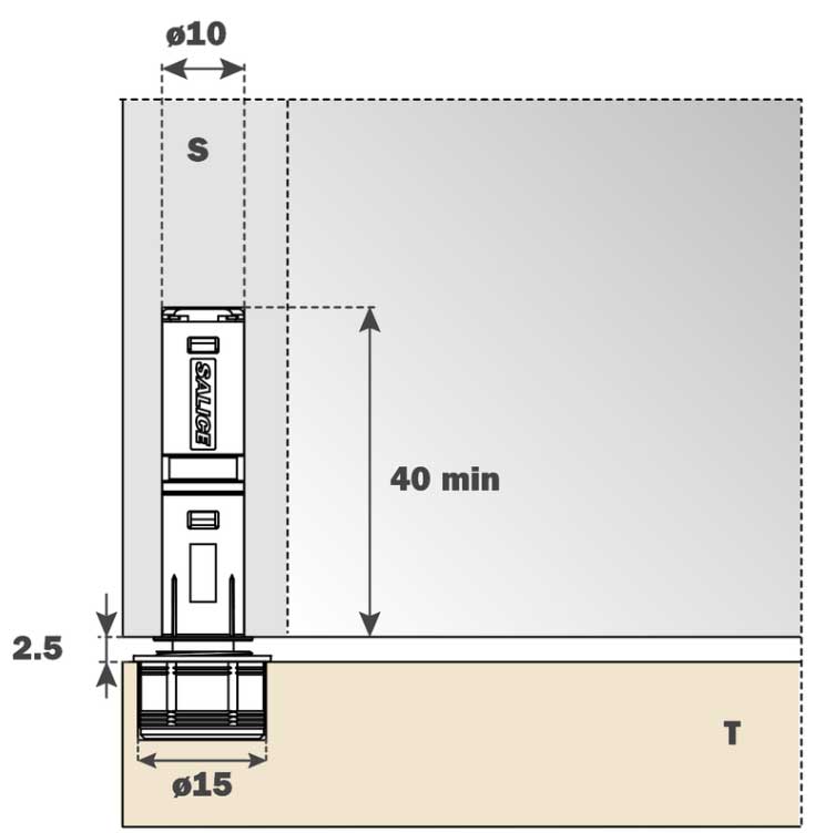 Salice Push Adjustable Retaining Catch